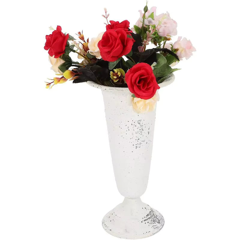 Home Garden Co - Decorative Iron Planter Vase in American Pastoral Retro Style
