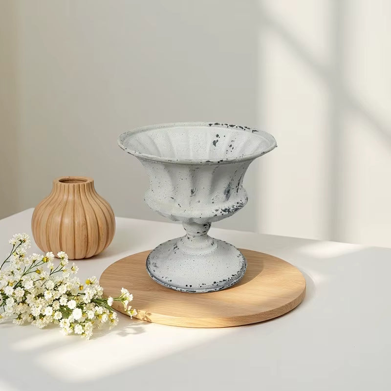 Home Garden Co - Decorative Iron Planter Vase in American Pastoral Retro Style