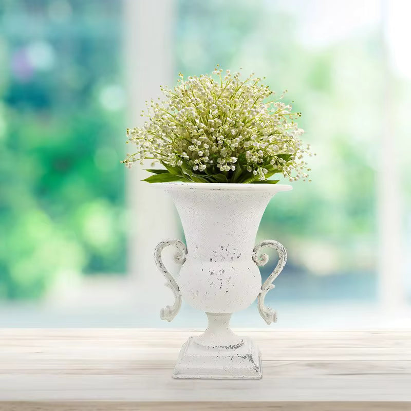 Home Garden Co - Decorative Iron Planter Vase in American Pastoral Retro Style
